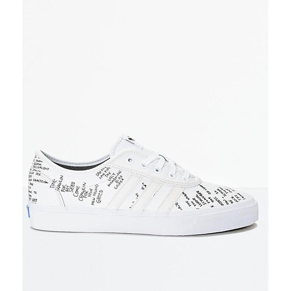 Adidas X Mark Gonzales Gonz Adi Ease White Skateboard Shoes Mens Size 10.5 main image 4